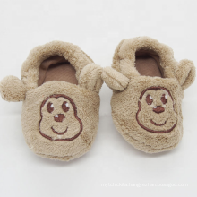 Monkey embroidery animal slipper toddler boys baby shoes home